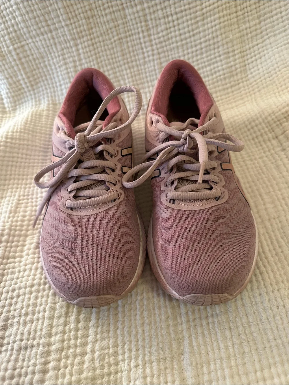 ASICS Women's Dusty Pink Mesh Running Sneakers - Picture 2 of 5